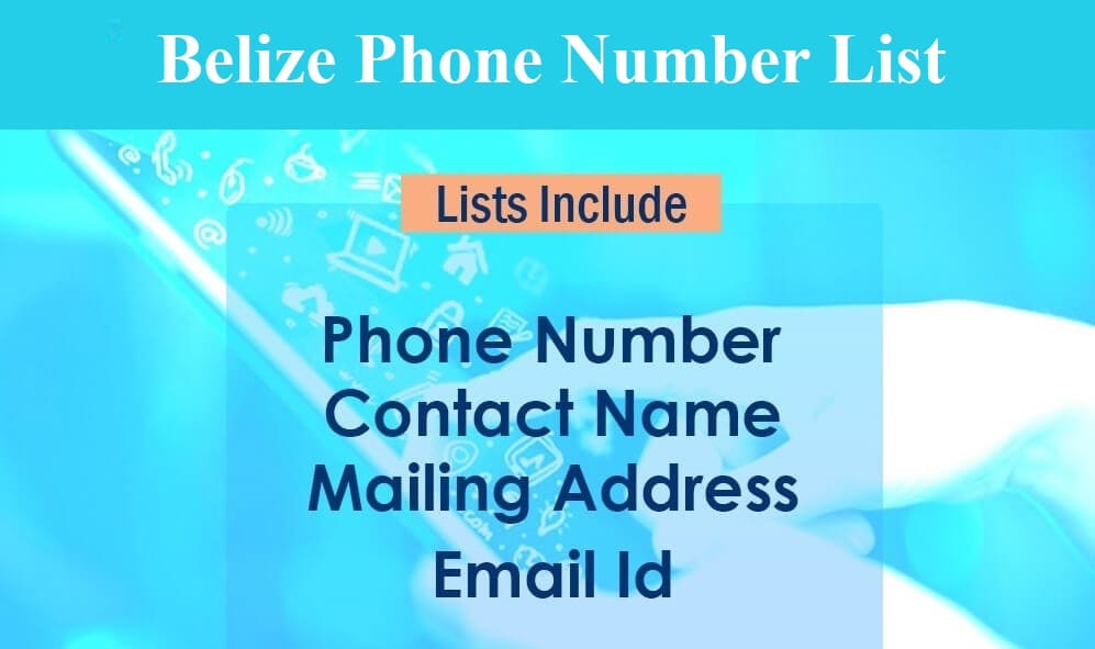 Base de données des numéros mobiles du Belize