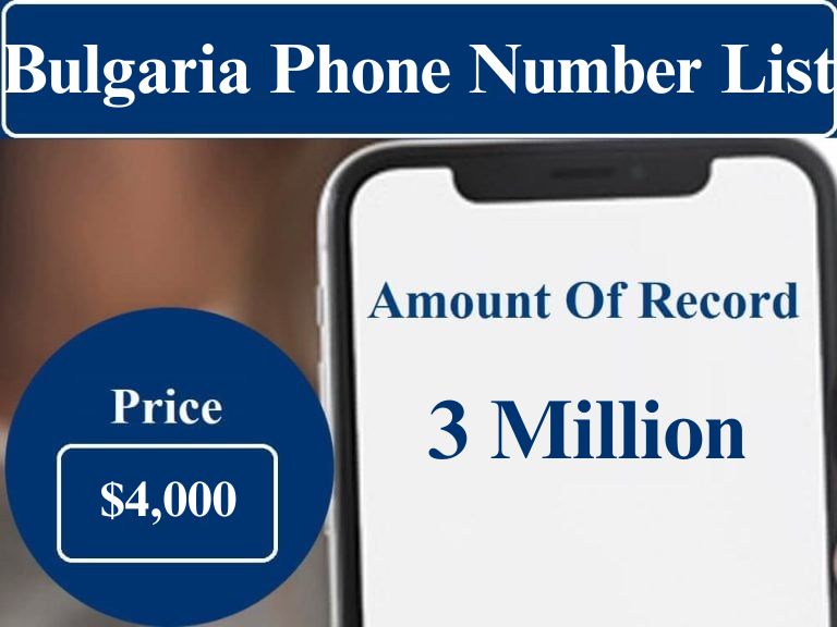 Bulgaria cell phone number list