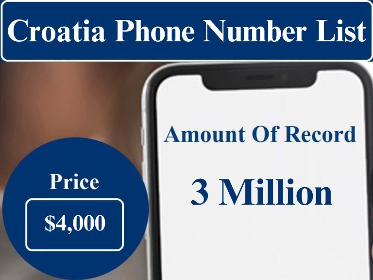 Croatia cell phone number list
