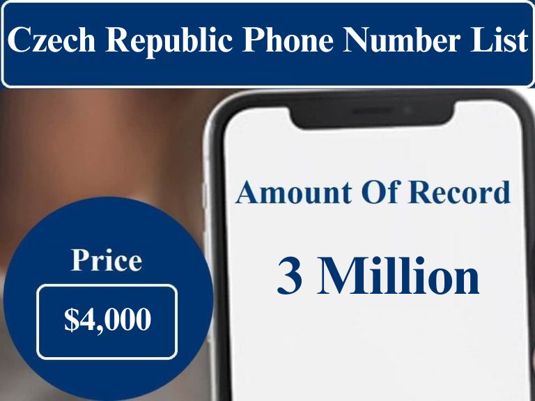 Czech Republic cell phone number list