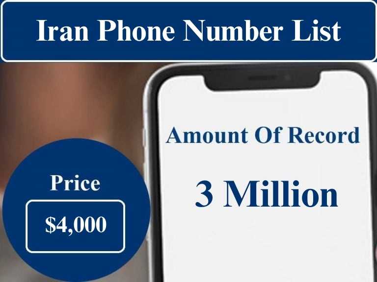 Liste des numéros de téléphone en Iran