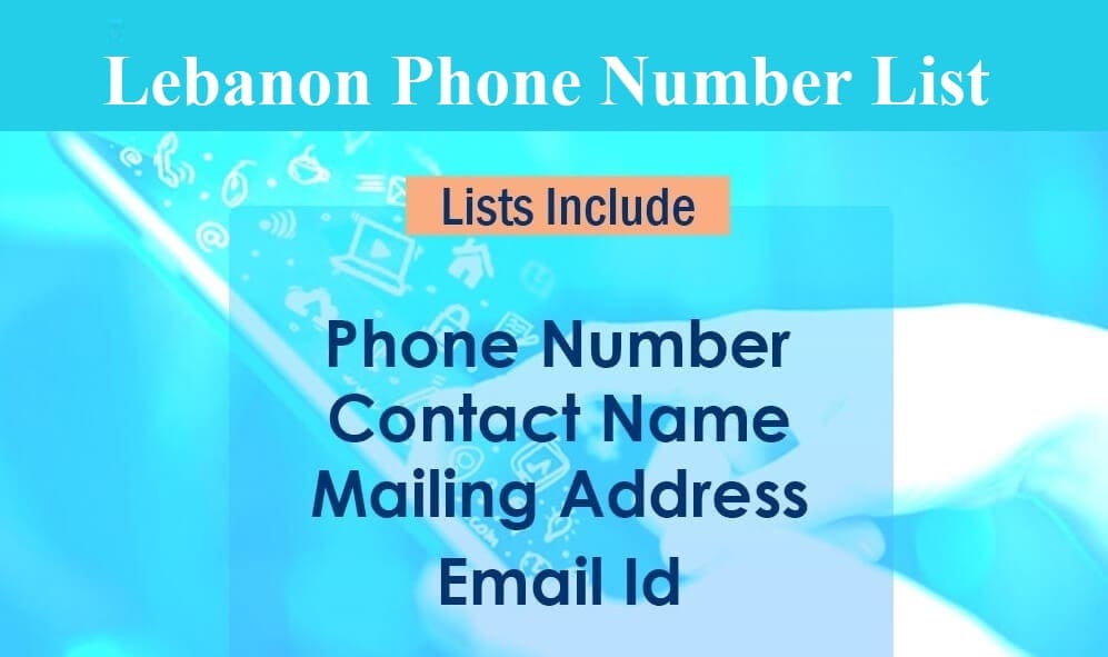 Database dei numeri di cellulare del Libano