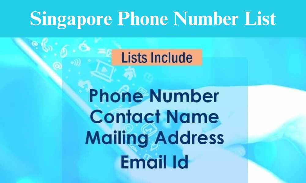 Base de datos de números móviles de Singapur