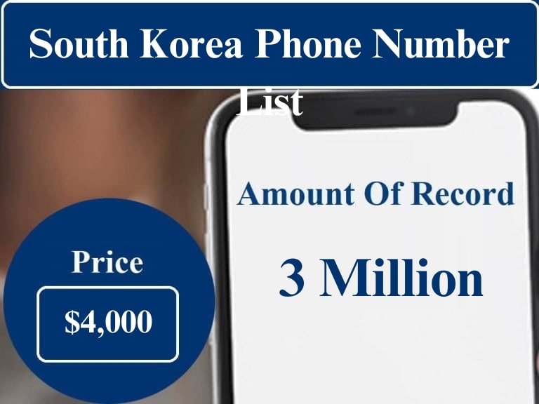 South Korea cell phone number list