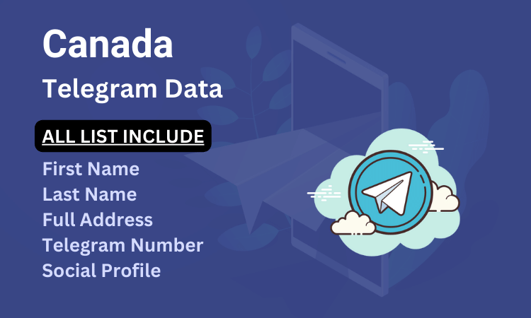 Canada telegram number database