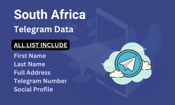 South Africa telegram number database