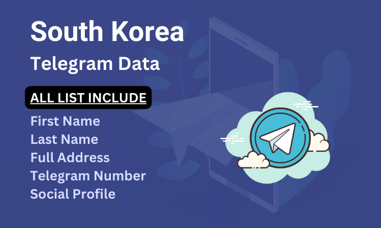 South Korea telegram number database