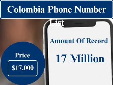 Colombia cell phone number data
