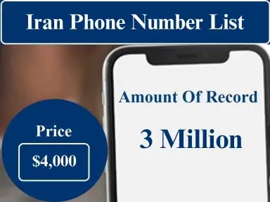 Iran cell phone number data