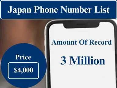 Japan cell phone number data
