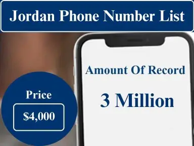 Jordan cell phone number data